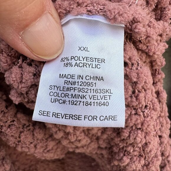 Pink Republic Womens Cozy Textured Loose Knit Stretch Cowl Neck Sweater New XXL - Picture 6 of 10